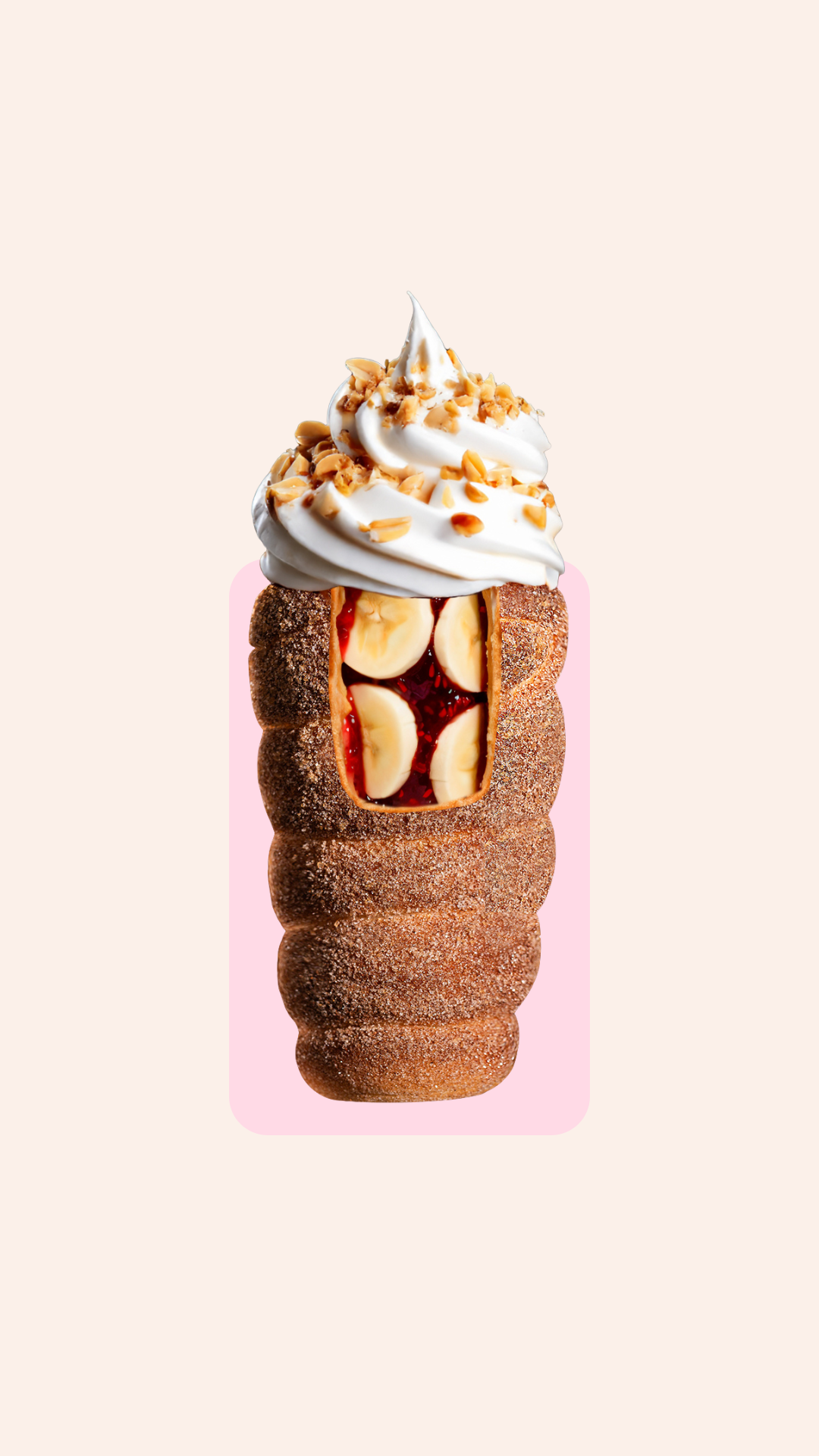 American Boy filled chimney cake