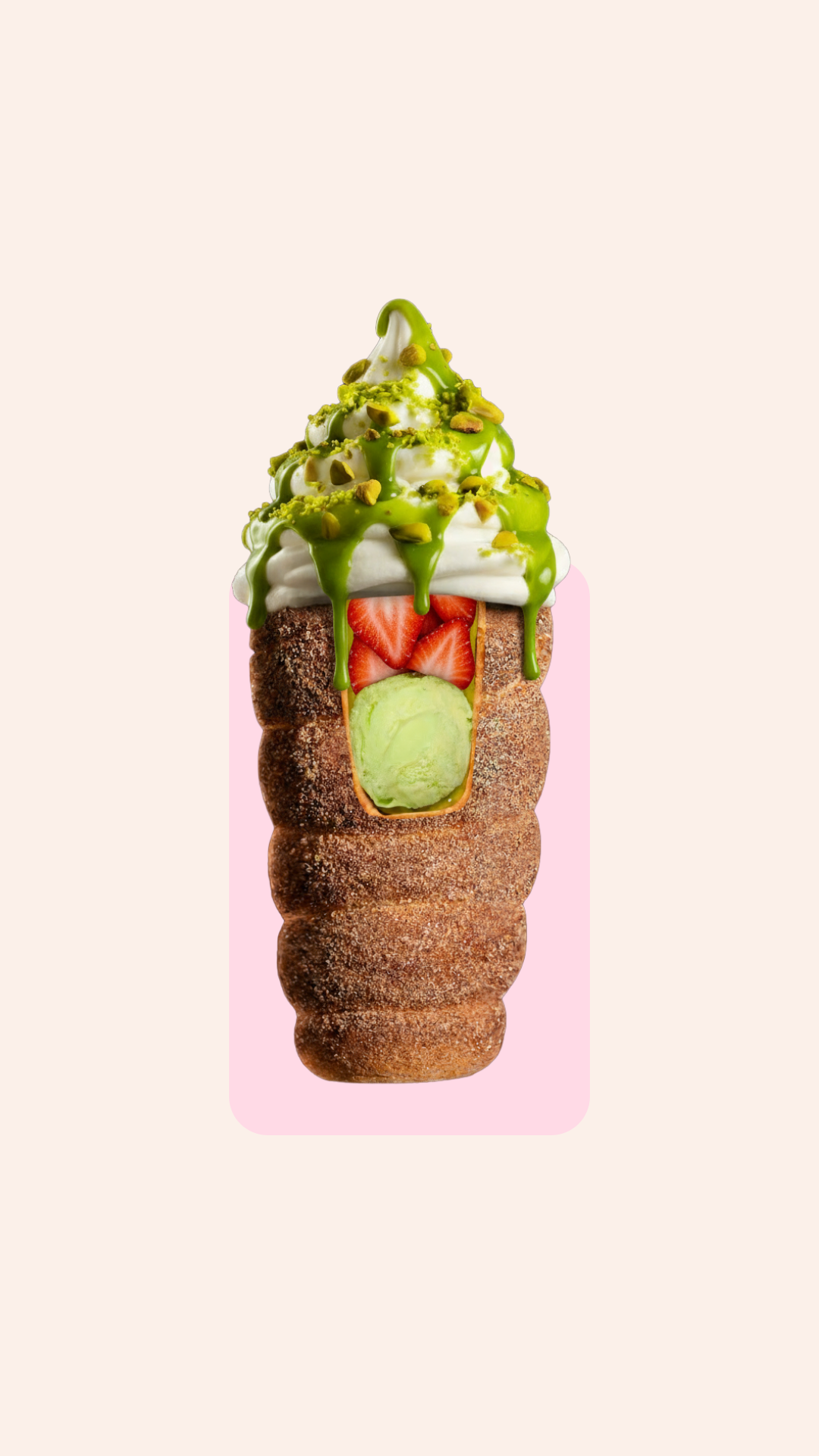 Dubai Delight filled chimney cake